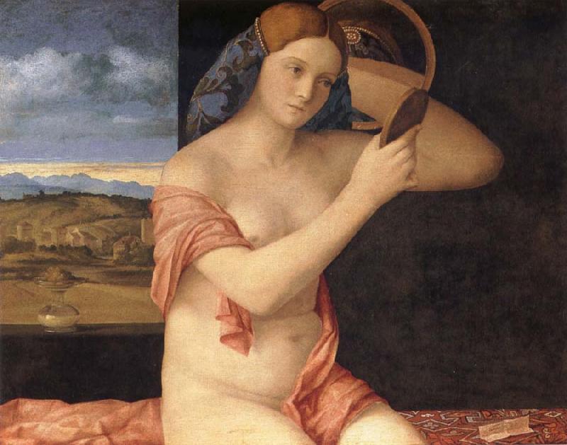 Giovanni Bellini Young woman at her toilet